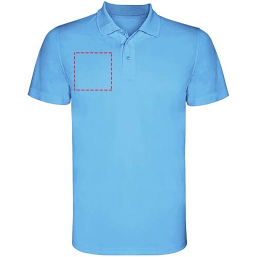 Monzha Sport Poloshirt Für Herren , türkis, Piqué Strick 100% Polyester, 150 g/m2, 3XL, , Bild 20
