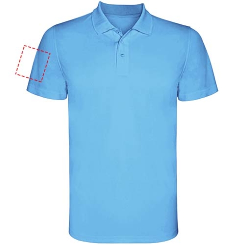 Monzha Sport Poloshirt Für Herren , türkis, Piqué Strick 100% Polyester, 150 g/m2, 3XL, , Bild 17