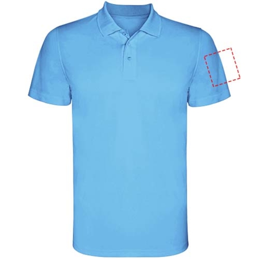 Monzha Sport Poloshirt Für Herren , türkis, Piqué Strick 100% Polyester, 150 g/m2, 3XL, , Bild 16
