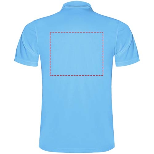 Monzha Sport Poloshirt Für Herren , türkis, Piqué Strick 100% Polyester, 150 g/m2, 3XL, , Bild 9
