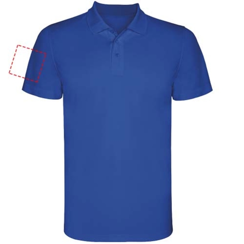 Monzha Sport Poloshirt Für Herren , royal, Piqué Strick 100% Polyester, 150 g/m2, 3XL, , Bild 7