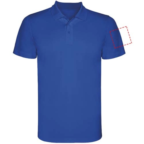 Monzha Sport Poloshirt Für Herren , royal, Piqué Strick 100% Polyester, 150 g/m2, 3XL, , Bild 8