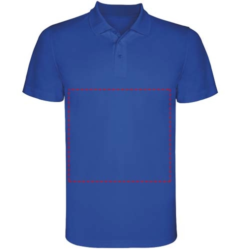 Monzha Sport Poloshirt Für Herren , royal, Piqué Strick 100% Polyester, 150 g/m2, 3XL, , Bild 25