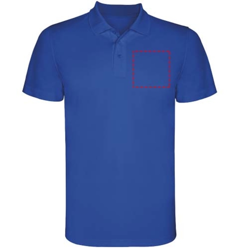 Monzha Sport Poloshirt Für Herren , royal, Piqué Strick 100% Polyester, 150 g/m2, L, , Bild 7
