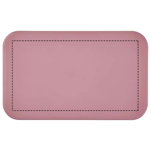 MIYO Renew Lunchbox , rosa / weiß, 75% PP Kunststoff, 25% Zuckerrohr Biokunststoff, 18,00cm x 6,00cm x 11,00cm (Länge x Höhe x Breite), Bild 10