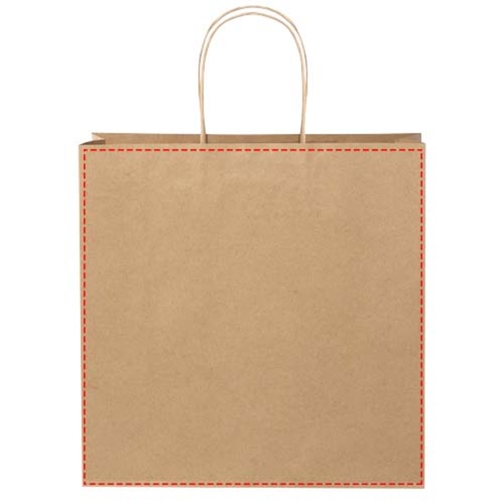 Sac en papier Kraft 120 g/m2avec poignées torsadées, XL, Image 9