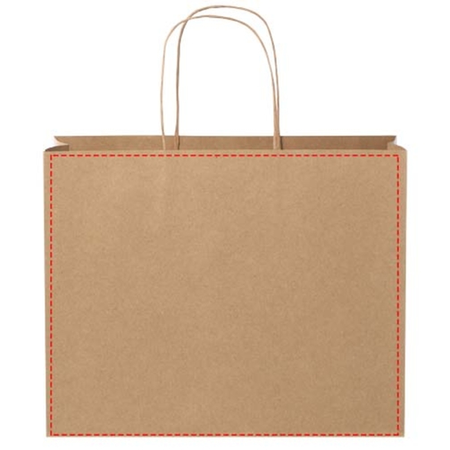 Sac en papier Kraft 120 g/m2avec poignées torsadées, grande taille, Image 9