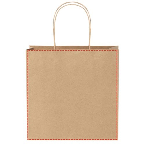 Sac en papier Kraft 120 g/m2avec poignées torsadées, petite taille, Image 10