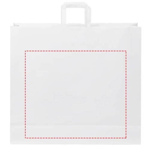 Torba z papieru Kraft z płaskimi uchwytami – XXL, Obraz 6
