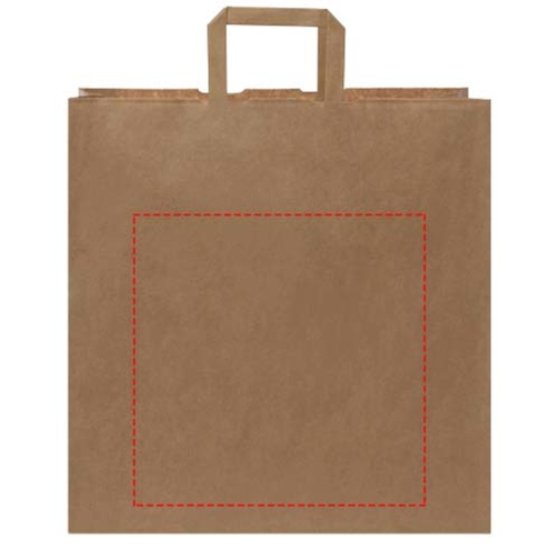 Sac en papier Kraft 80-90 g/m² avec poignées plates, XL, Image 10