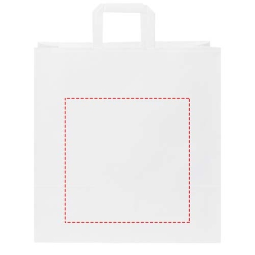 Torba z papieru Kraft z płaskimi uchwytami – XL, Obraz 6