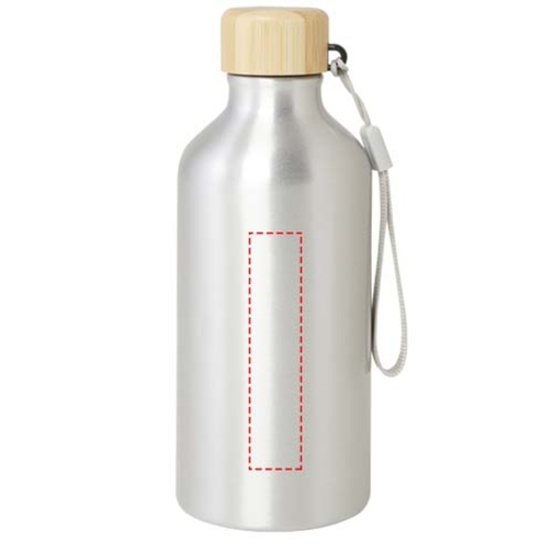 Malpeza 500 Ml RCS-zertifizierte Wasserflasche Aus Recyceltem Aluminium , silber, Recycled Aluminium, Recycelter PP Kunststoff, Recycelter PP Kunststoff, 18,40cm x 7,30cm (Höhe x Breite), Bild 8
