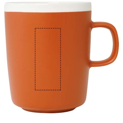 Lilio Keramiktasse 310 Ml , orange, Keramik, 8,10cm x 10,00cm x 10,70cm (Länge x Höhe x Breite), Bild 5