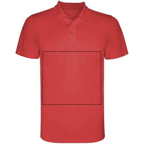 Monzha Sport Poloshirt Für Herren , rot, Piqué Strick 100% Polyester, 150 g/m2, 2XL, , Bild 24