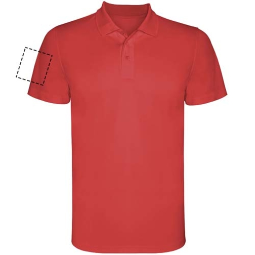 Monzha Sport Poloshirt Für Herren , rot, Piqué Strick 100% Polyester, 150 g/m2, 2XL, , Bild 19