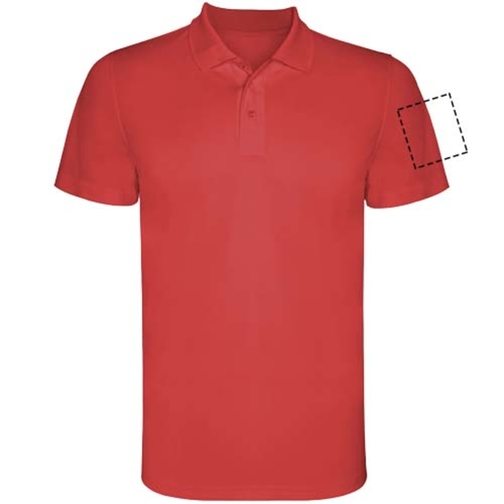 Monzha Sport Poloshirt Für Herren , rot, Piqué Strick 100% Polyester, 150 g/m2, 2XL, , Bild 18