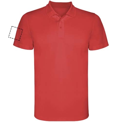 Monzha Sport Poloshirt Für Herren , rot, Piqué Strick 100% Polyester, 150 g/m2, 2XL, , Bild 15