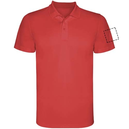 Monzha Sport Poloshirt Für Herren , rot, Piqué Strick 100% Polyester, 150 g/m2, 2XL, , Bild 14