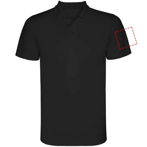 Monzha Sport Poloshirt Für Herren , schwarz, Piqué Strick 100% Polyester, 150 g/m2, 3XL, , Bild 25