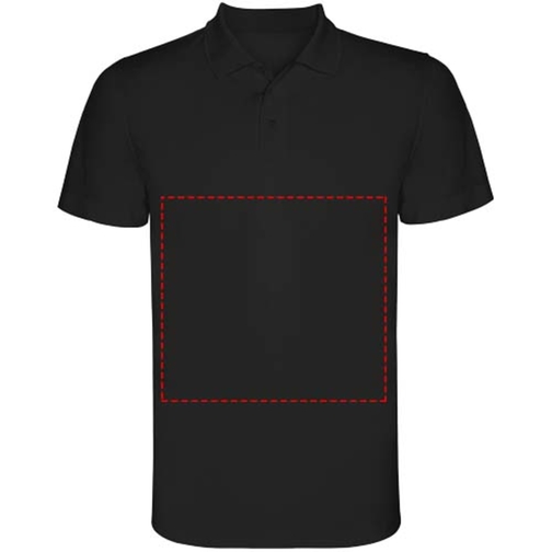 Monzha Sport Poloshirt Für Herren , schwarz, Piqué Strick 100% Polyester, 150 g/m2, 3XL, , Bild 18