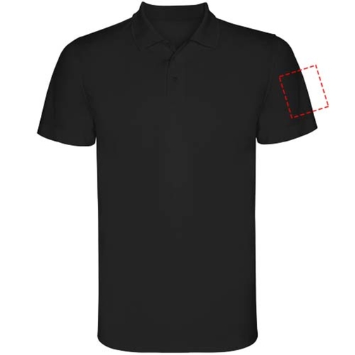 Monzha Sport Poloshirt Für Herren , schwarz, Piqué Strick 100% Polyester, 150 g/m2, 3XL, , Bild 14