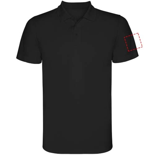 Monzha Sport Poloshirt Für Herren , schwarz, Piqué Strick 100% Polyester, 150 g/m2, 3XL, , Bild 8