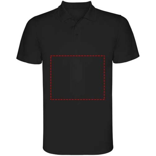 Monzha Sport Poloshirt Für Herren , schwarz, Piqué Strick 100% Polyester, 150 g/m2, 3XL, , Bild 19