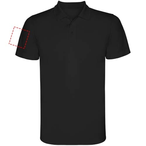 Monzha Sport Poloshirt Für Herren , schwarz, Piqué Strick 100% Polyester, 150 g/m2, M, , Bild 15