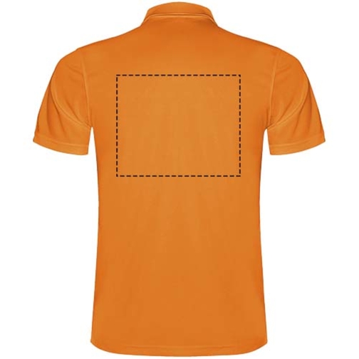 Monzha Sport Poloshirt Für Herren , fluor orange, Piqué Strick 100% Polyester, 150 g/m2, 3XL, , Bild 19