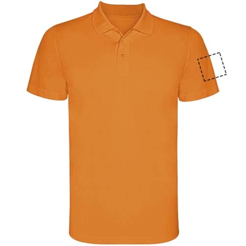 Monzha Sport Poloshirt Für Herren , fluor orange, Piqué Strick 100% Polyester, 150 g/m2, 3XL, , Bild 22