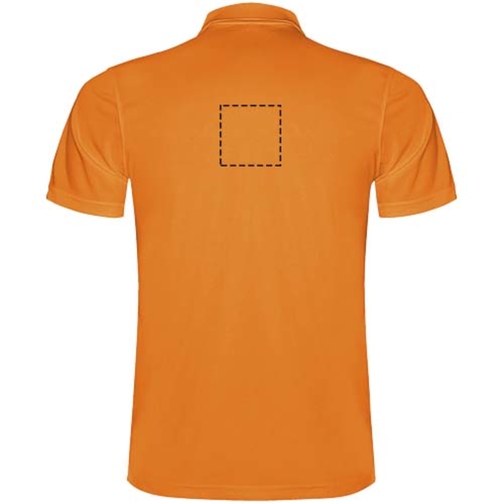 Monzha Sport Poloshirt Für Herren , fluor orange, Piqué Strick 100% Polyester, 150 g/m2, 3XL, , Bild 24