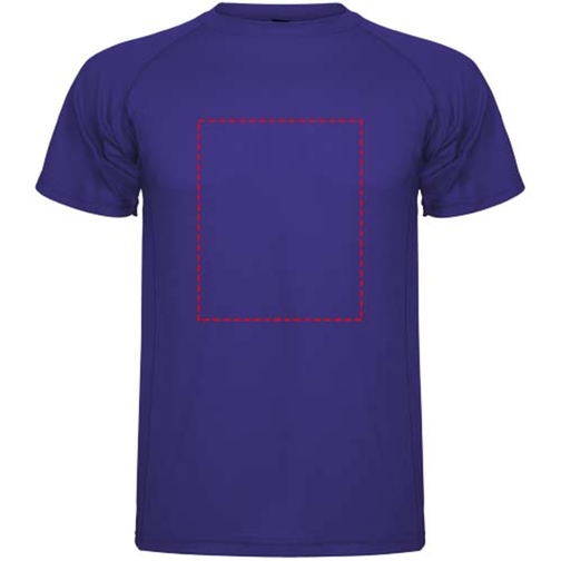Montecarlo Sport T-Shirt Für Herren , mauve, Piqué Strick 100% Polyester, 150 g/m2, XL, , Bild 9