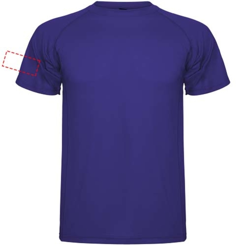 Montecarlo Sport T-Shirt Für Herren , mauve, Piqué Strick 100% Polyester, 150 g/m2, M, , Bild 16