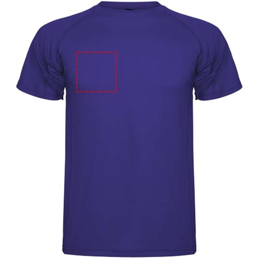 Montecarlo Sport T-Shirt Für Herren , mauve, Piqué Strick 100% Polyester, 150 g/m2, M, , Bild 8