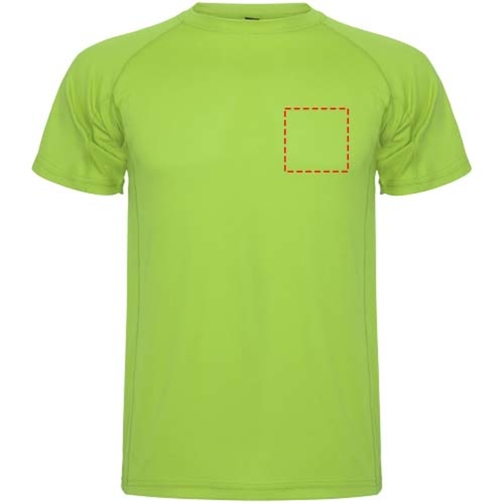 Montecarlo Sport T-Shirt Für Herren , lime / green lime, Piqué Strick 100% Polyester, 150 g/m2, 2XL, , Bild 7