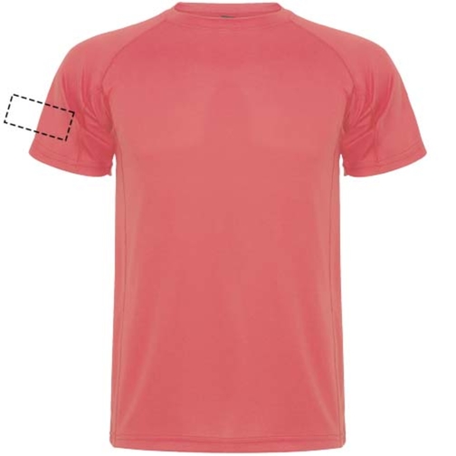 Montecarlo Sport T-Shirt Für Herren , fluor coral, Piqué Strick 100% Polyester, 150 g/m2, 2XL, , Bild 10