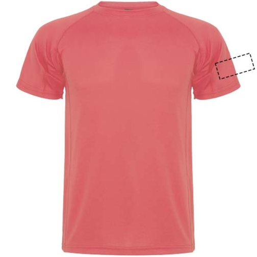 Montecarlo Sport T-Shirt Für Herren , fluor coral, Piqué Strick 100% Polyester, 150 g/m2, 2XL, , Bild 11