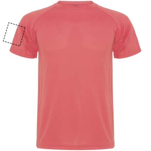 Montecarlo Sport T-Shirt Für Herren , fluor coral, Piqué Strick 100% Polyester, 150 g/m2, 2XL, , Bild 17