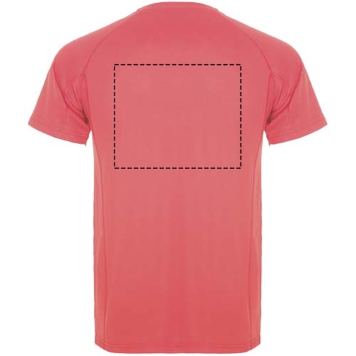 Montecarlo Sport T-Shirt Für Herren , fluor coral, Piqué Strick 100% Polyester, 150 g/m2, 2XL, , Bild 15