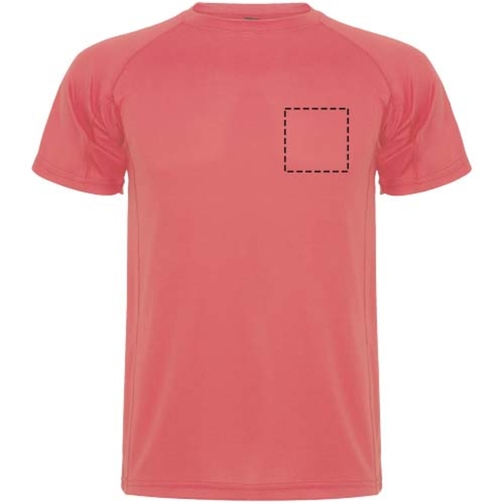 Montecarlo Sport T-Shirt Für Herren , fluor coral, Piqué Strick 100% Polyester, 150 g/m2, 2XL, , Bild 18