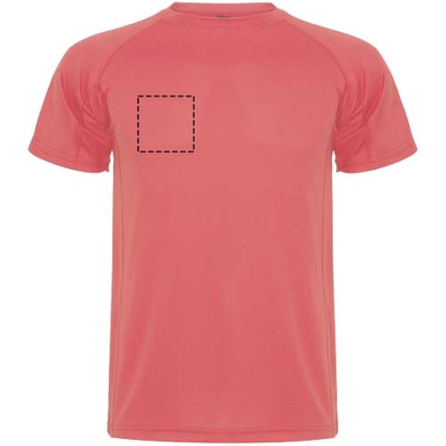 Montecarlo Sport T-Shirt Für Herren , fluor coral, Piqué Strick 100% Polyester, 150 g/m2, 2XL, , Bild 19