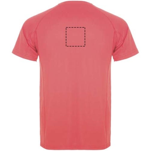 Montecarlo Sport T-Shirt Für Herren , fluor coral, Piqué Strick 100% Polyester, 150 g/m2, 2XL, , Bild 20