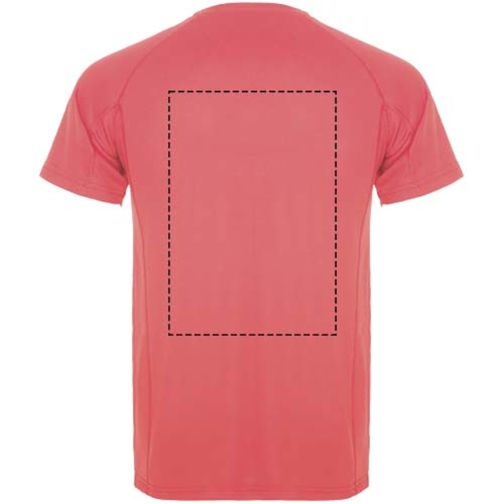 Montecarlo Sport T-Shirt Für Herren , fluor coral, Piqué Strick 100% Polyester, 150 g/m2, XL, , Bild 23