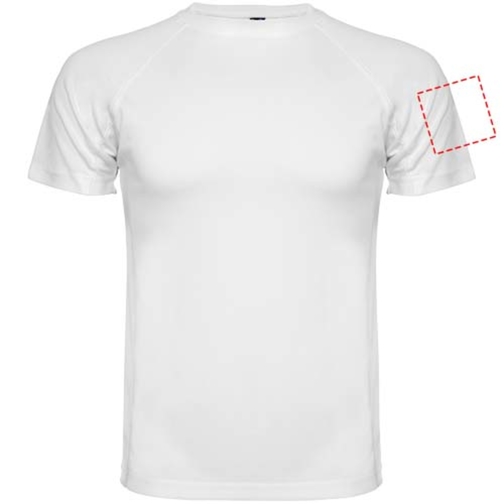 Montecarlo Sport T-Shirt Für Herren , weiß, Piqué Strick 100% Polyester, 150 g/m2, 3XL, , Bild 9