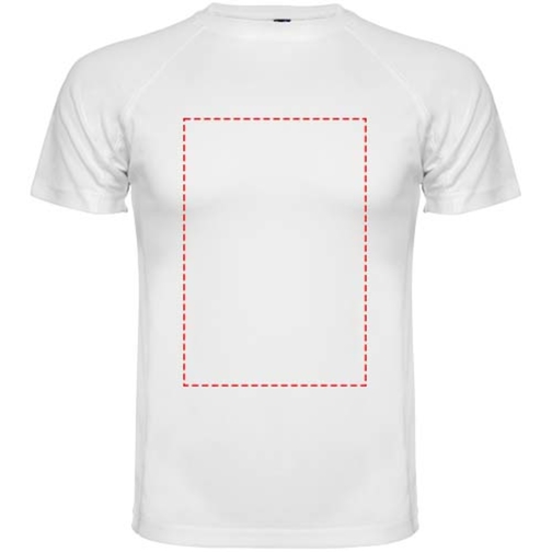 Montecarlo Sport T-Shirt Für Herren , weiß, Piqué Strick 100% Polyester, 150 g/m2, 2XL, , Bild 19