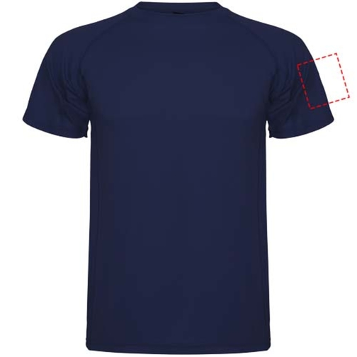Montecarlo Sport T-Shirt Für Herren , navy blue, Piqué Strick 100% Polyester, 150 g/m2, 3XL, , Bild 8