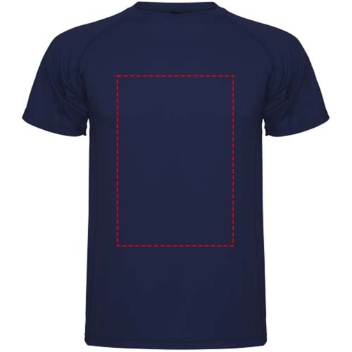Montecarlo Sport T-Shirt Für Herren , navy blue, Piqué Strick 100% Polyester, 150 g/m2, M, , Bild 9