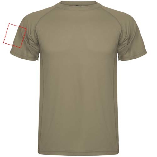 Montecarlo Sport T-Shirt Für Herren , dark sand, Piqué Strick 100% Polyester, 150 g/m2, 2XL, , Bild 7