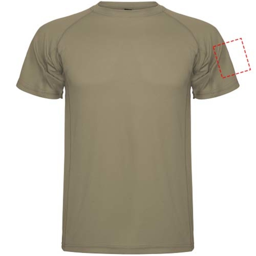 Montecarlo Sport T-Shirt Für Herren , dark sand, Piqué Strick 100% Polyester, 150 g/m2, 2XL, , Bild 6