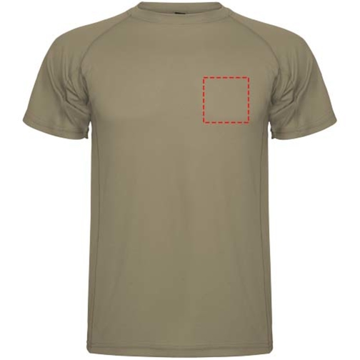 Montecarlo Sport T-Shirt Für Herren , dark sand, Piqué Strick 100% Polyester, 150 g/m2, 2XL, , Bild 8